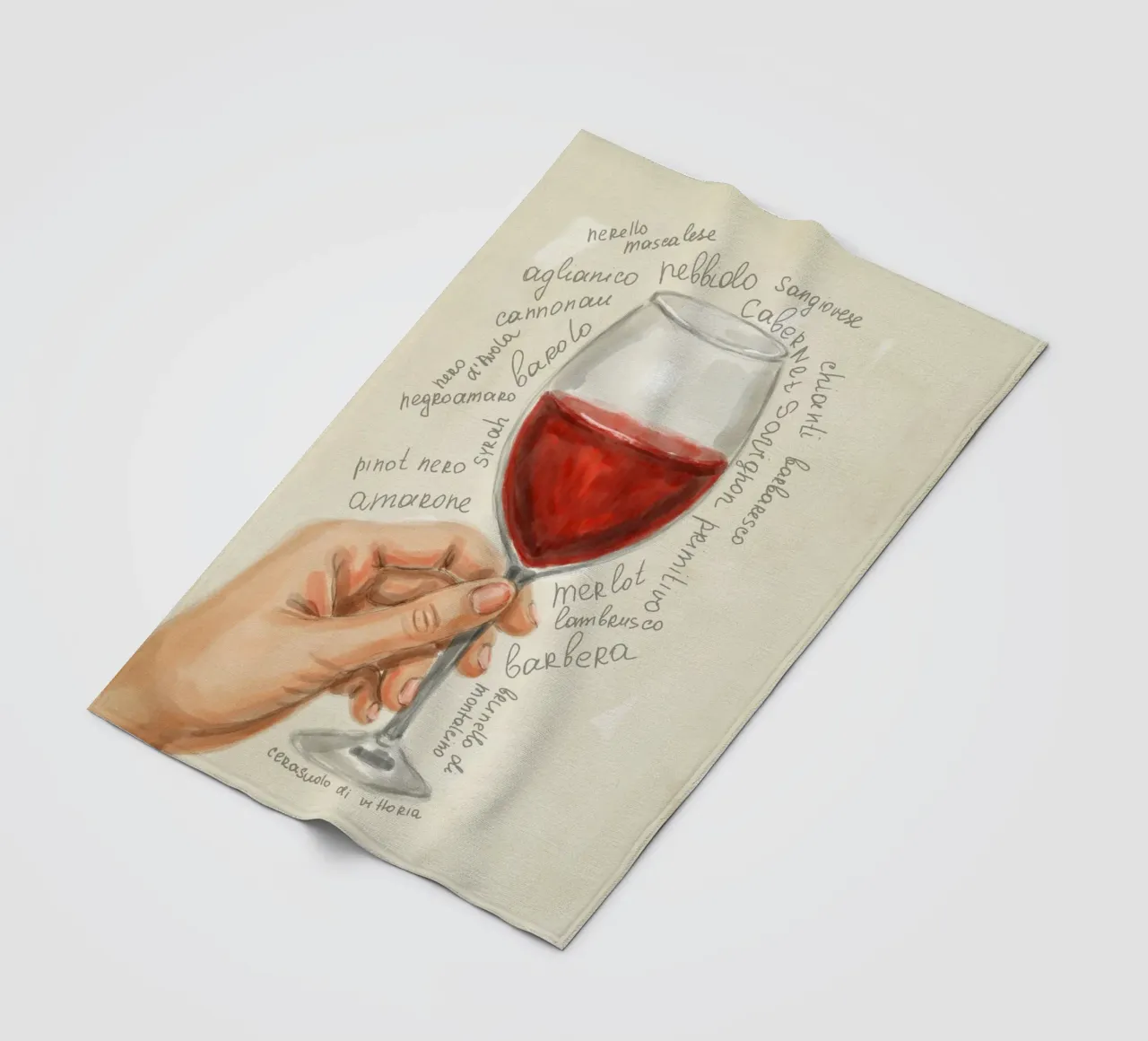 Vino rosso coperta in pile da Indigo Rain