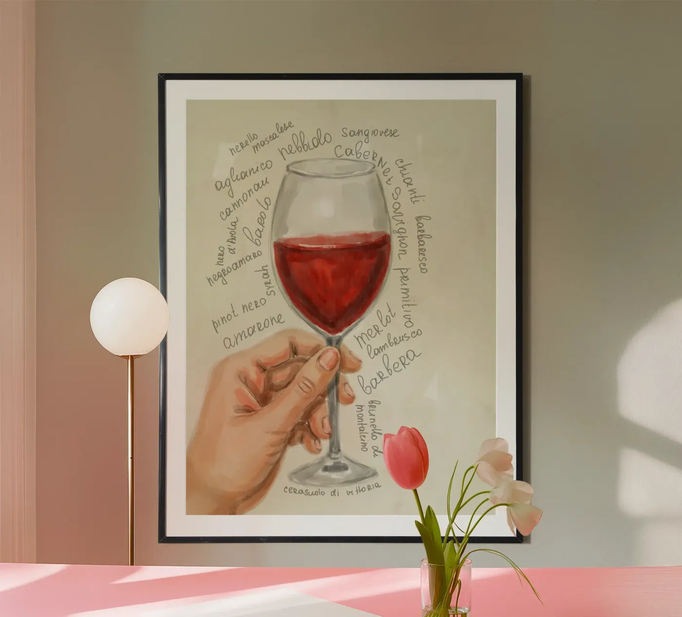Red Wine poster by Indigo Rain