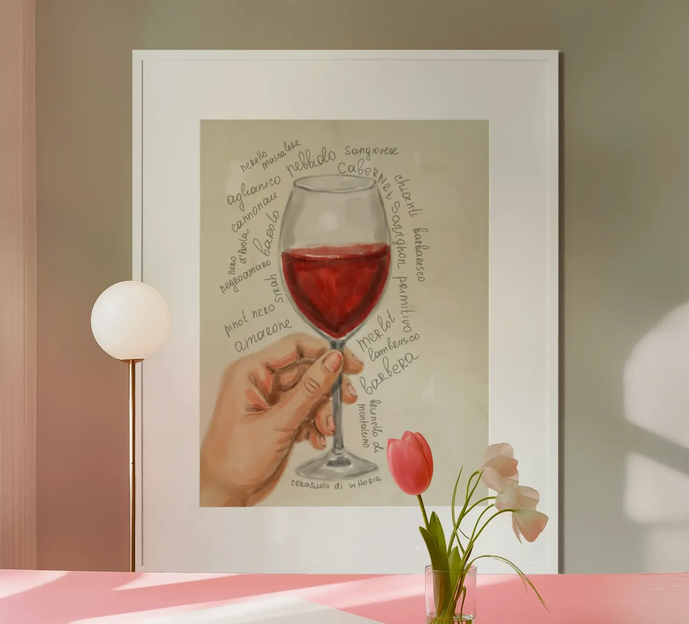 Red Wine poster by Indigo Rain