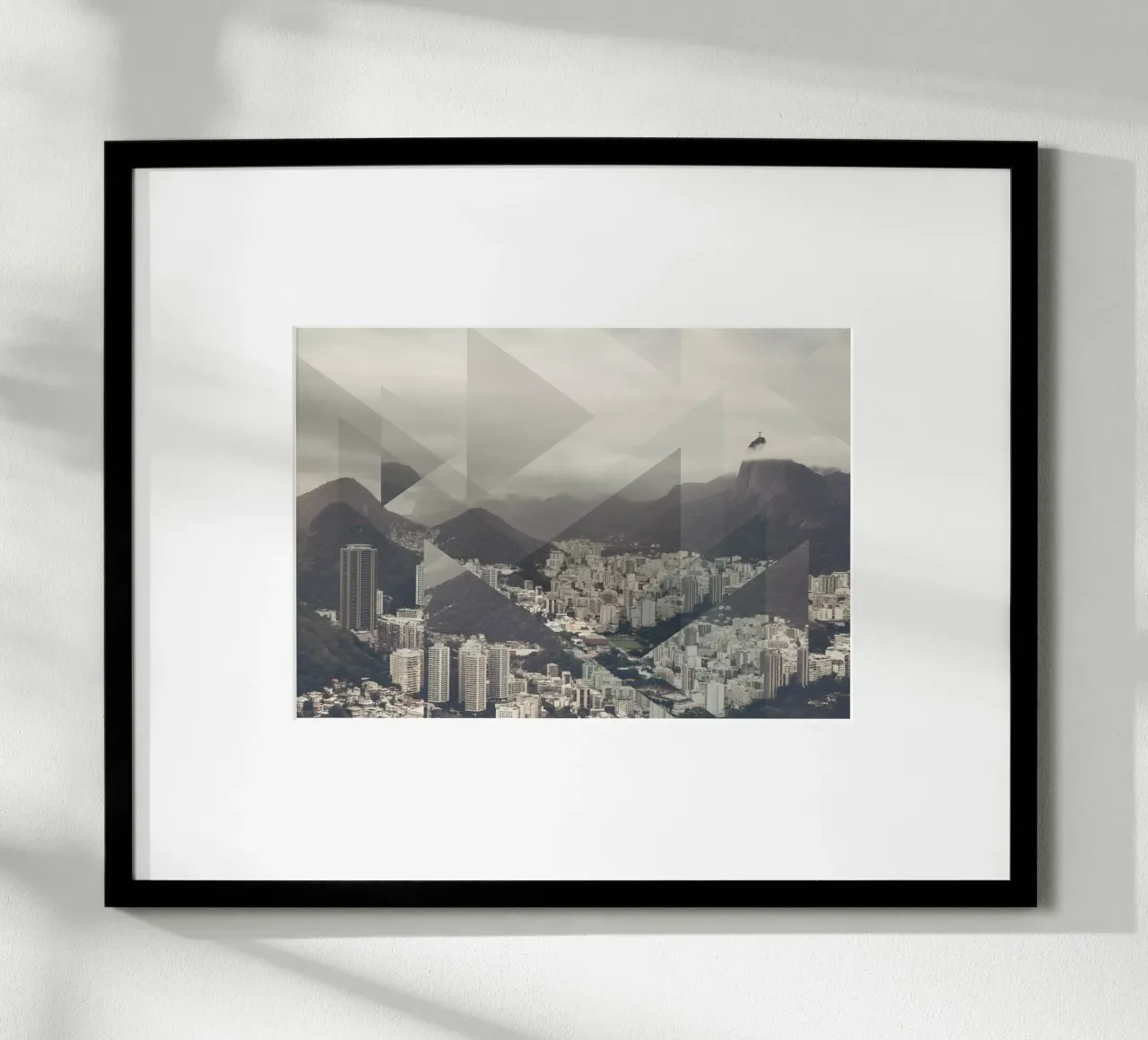 Mania Landscapes Scattered 2 Pan de Azucar (Brazil) poster with plastic frame by Mania Print Collection