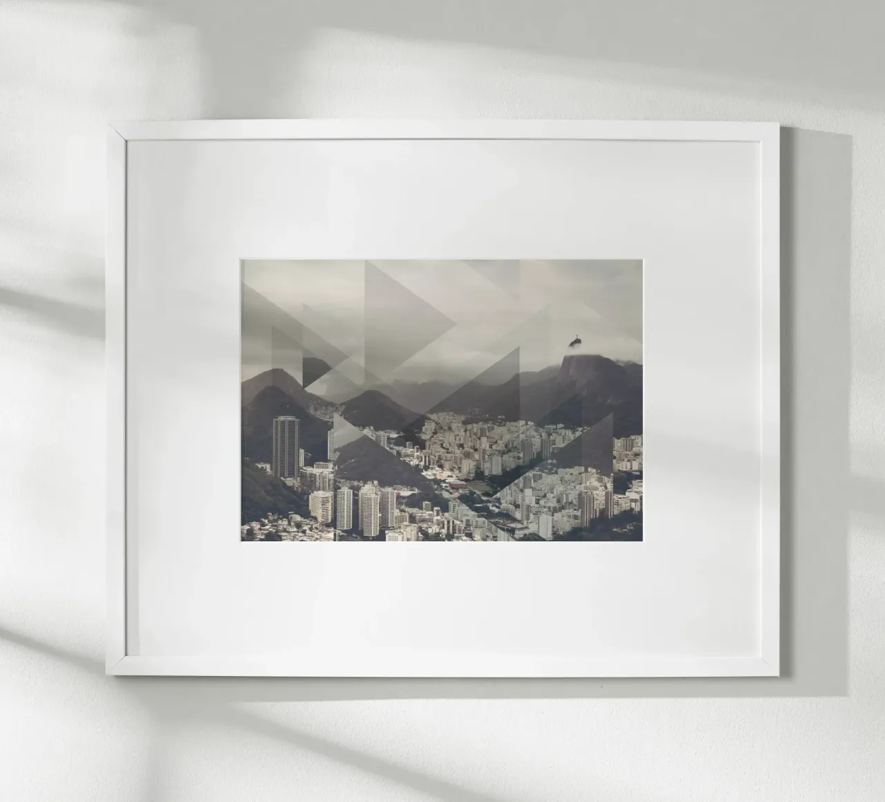 Mania Landscapes Scattered 2 Pan de Azucar (Brazil) poster with plastic frame by Mania Print Collection