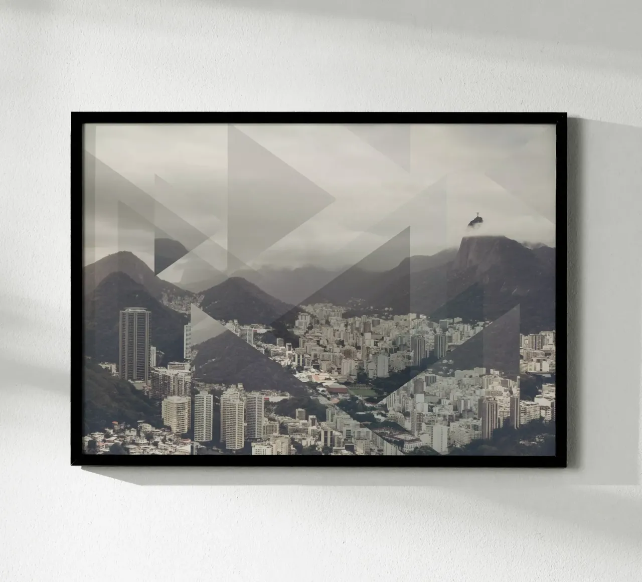 Mania Landscapes Scattered 2 Pan de Azucar (Brazil) poster with plastic frame by Mania Print Collection