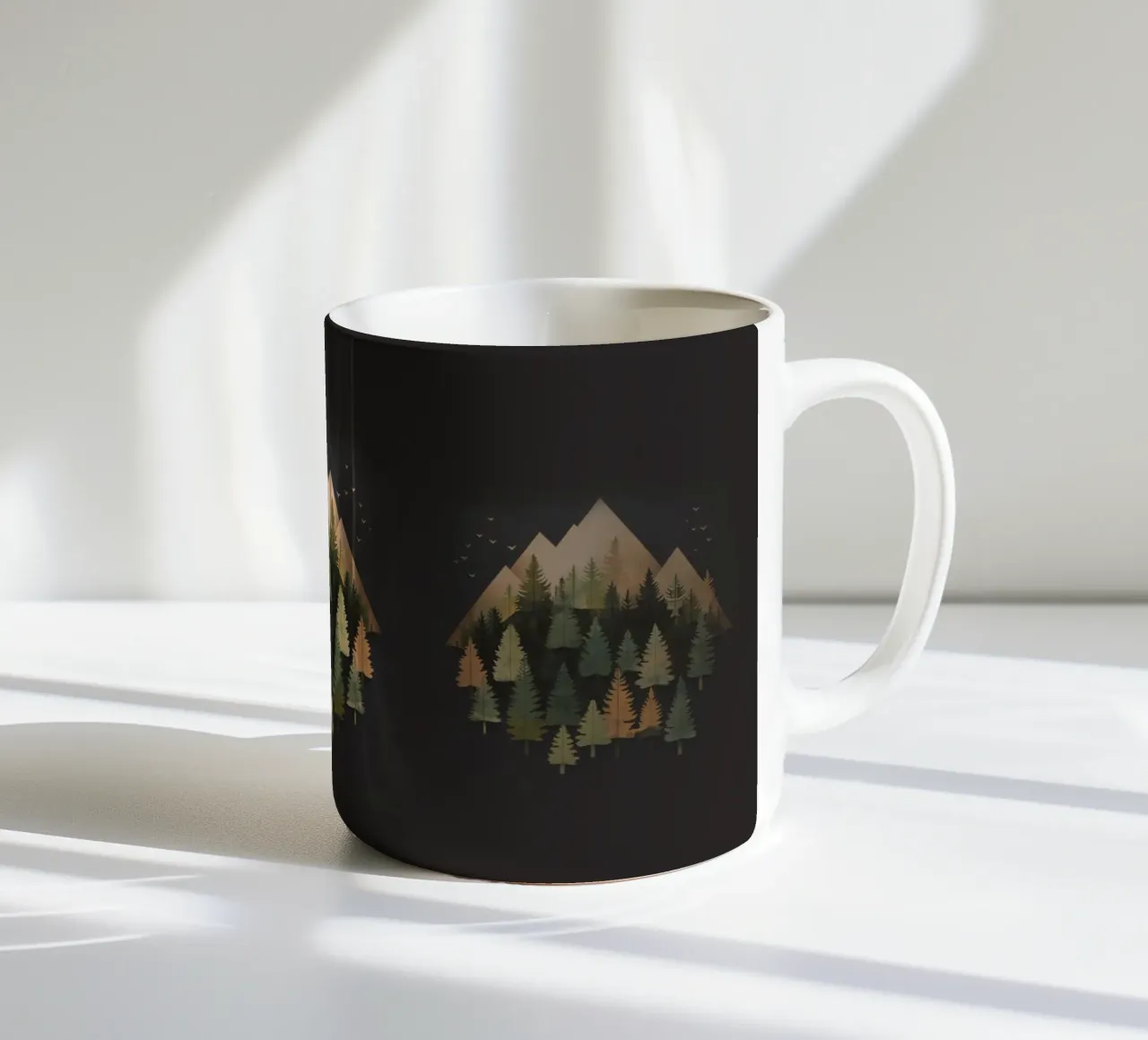Green emerge 2 - rolling trees tazza in ceramica da The Quiet Senju