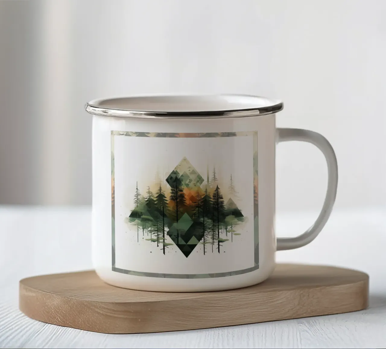 Green emerge 5 - icon tazza in smalto da The Quiet Senju