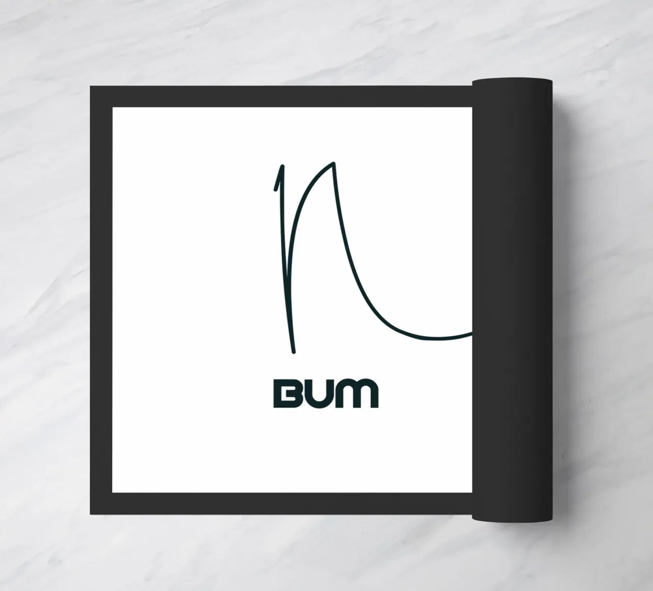 Tipografia in stile minimalista Nice Bum zerbino da YV TYPOGRAPHY