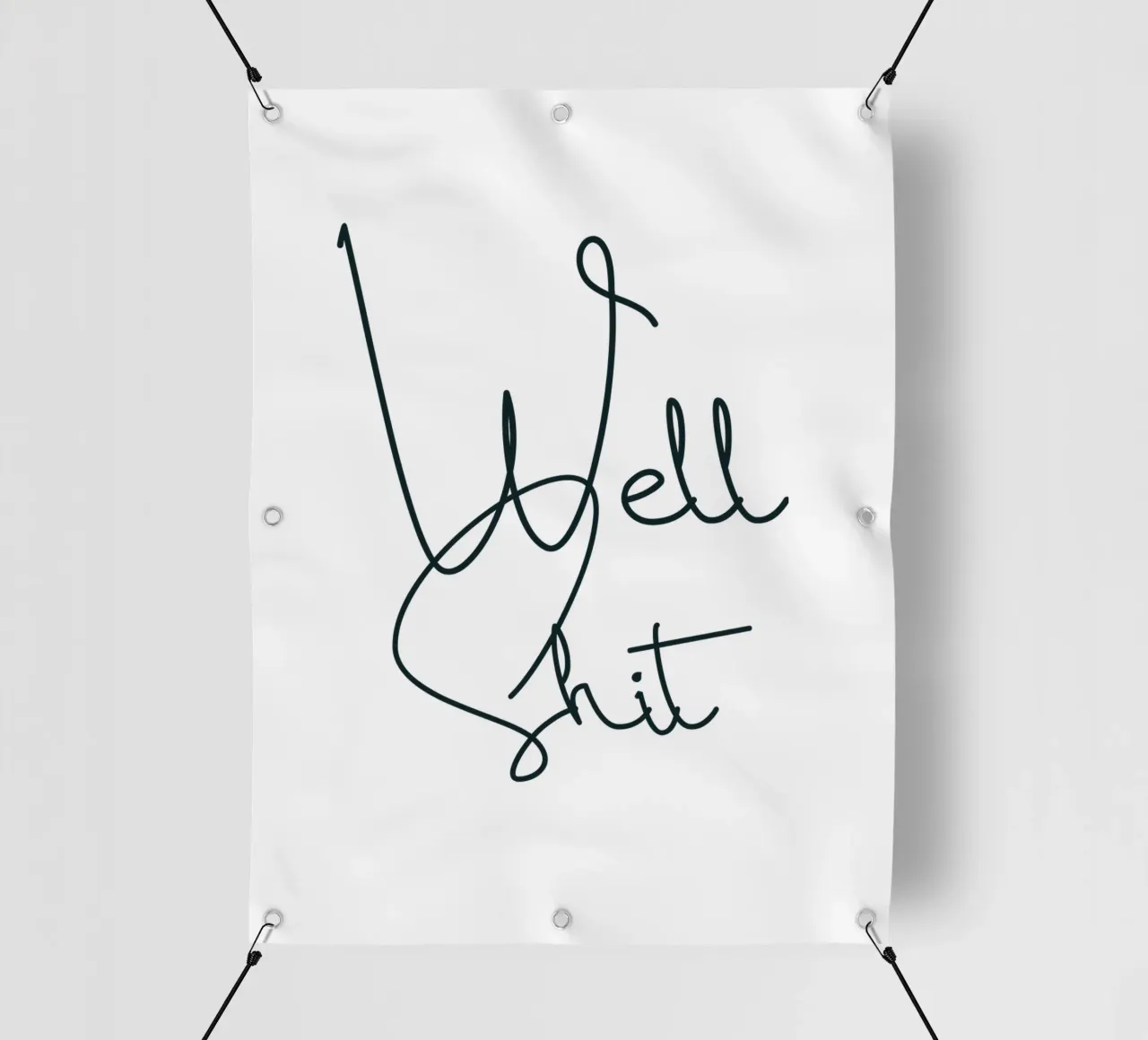 Semplice tipografia moderna e minimalista telo in pvc da YV TYPOGRAPHY