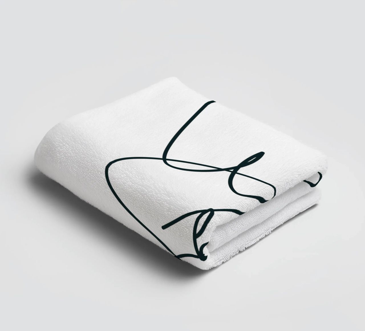 Semplice tipografia moderna e minimalista asciugamano da bagno da YV TYPOGRAPHY