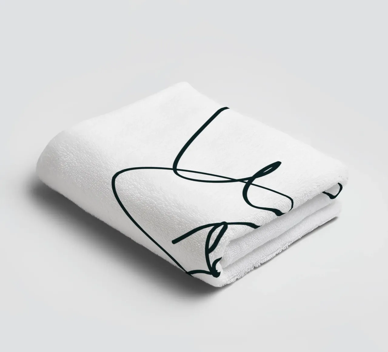 Semplice tipografia moderna e minimalista asciugamano da bagno da YV TYPOGRAPHY