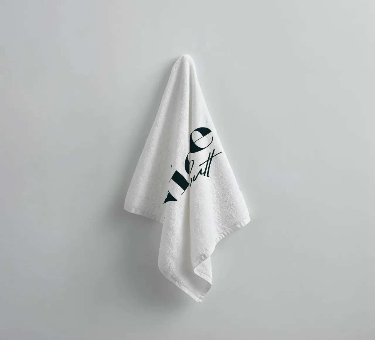 Nice Butt Modern Minimalist Typography towel by YV TYPOGRAPHY