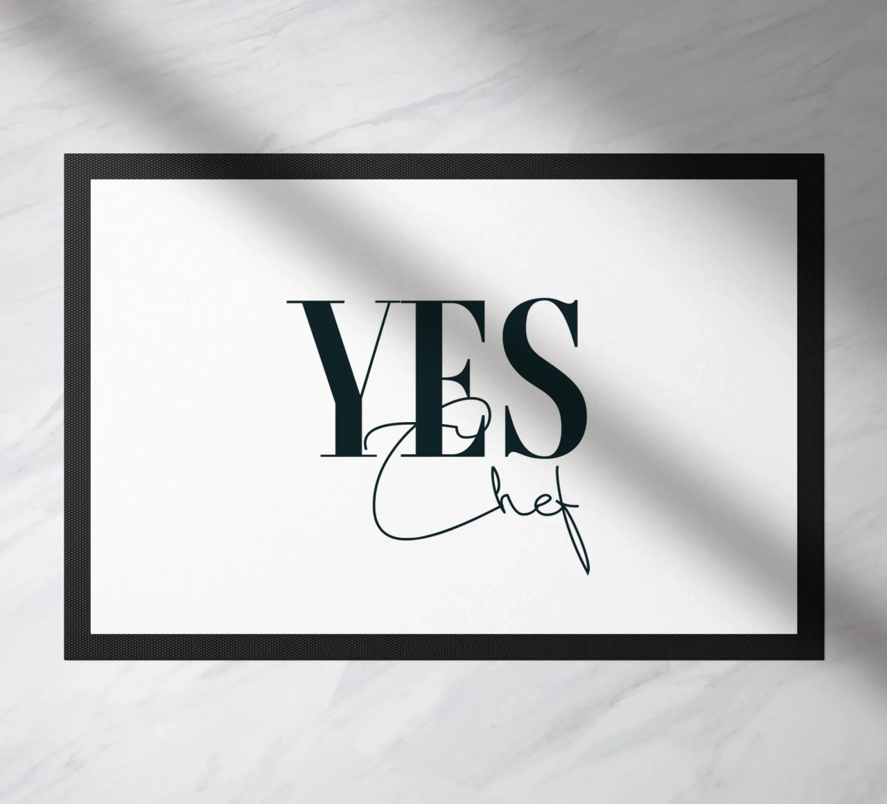 Sì Chef Tipografia semplice e minimalista zerbino da YV TYPOGRAPHY