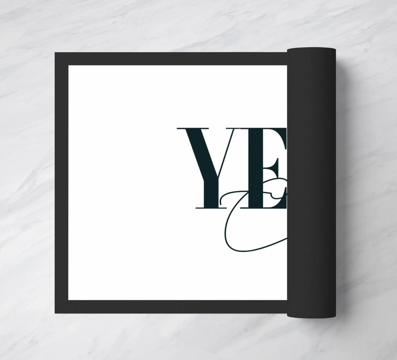 Sì Chef Tipografia semplice e minimalista zerbino da YV TYPOGRAPHY