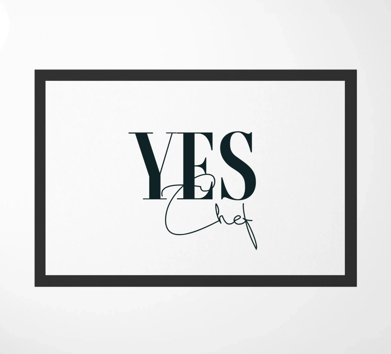Sì Chef Tipografia semplice e minimalista zerbino da YV TYPOGRAPHY
