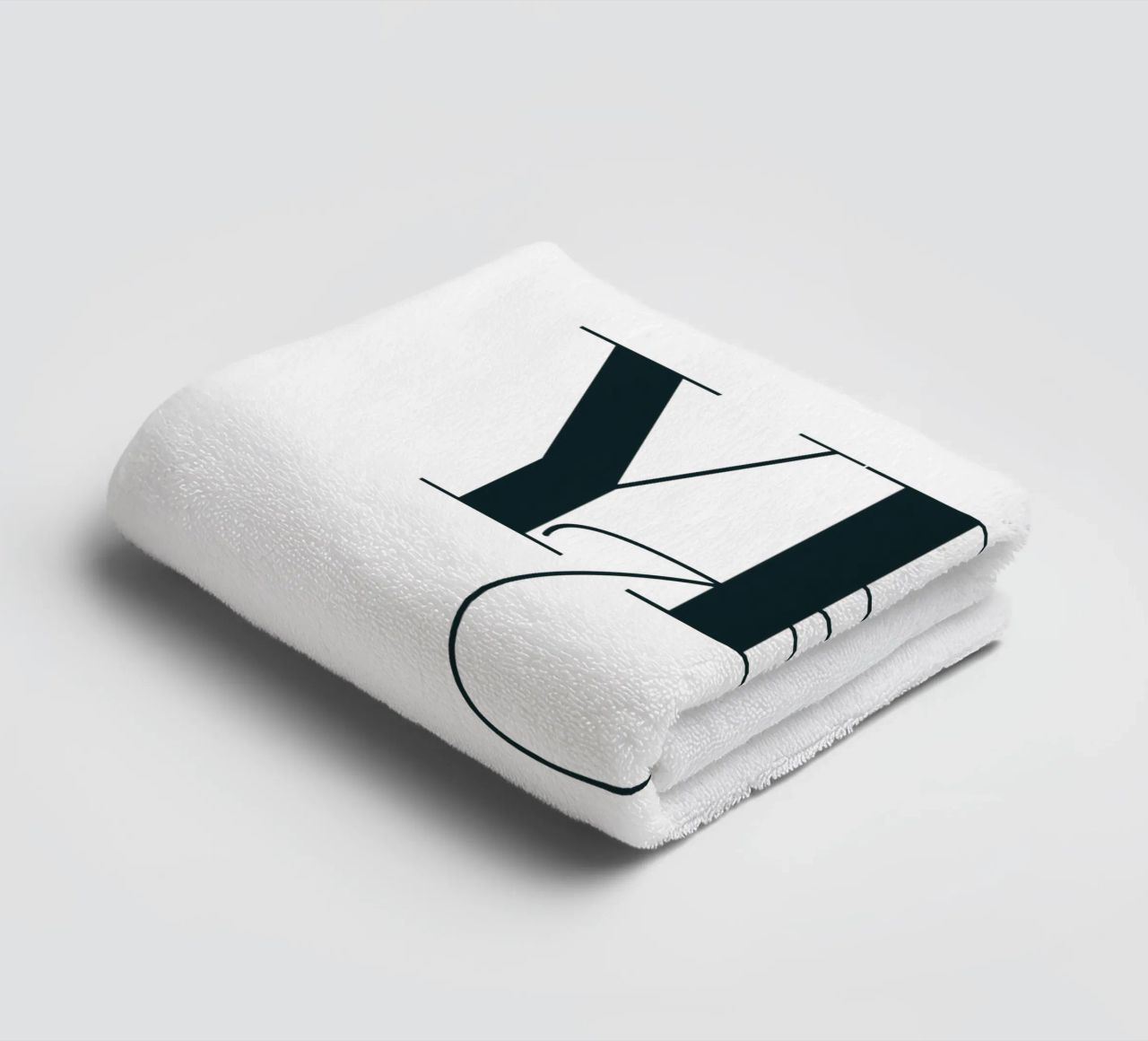 Yes Chef Simple Minimalist Typography towel by YV TYPOGRAPHY