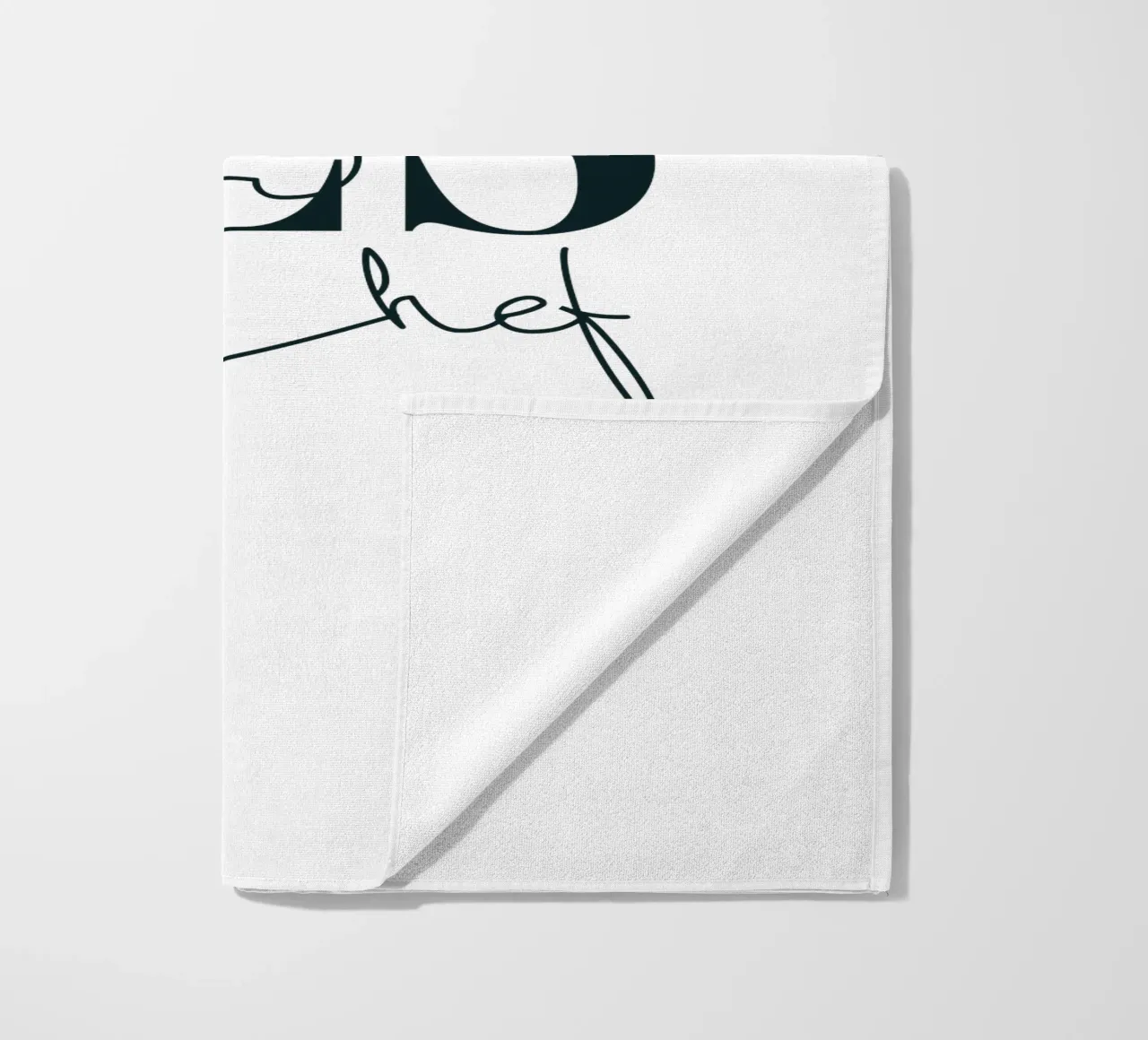 Sì Chef Tipografia semplice e minimalista telo mare da YV TYPOGRAPHY