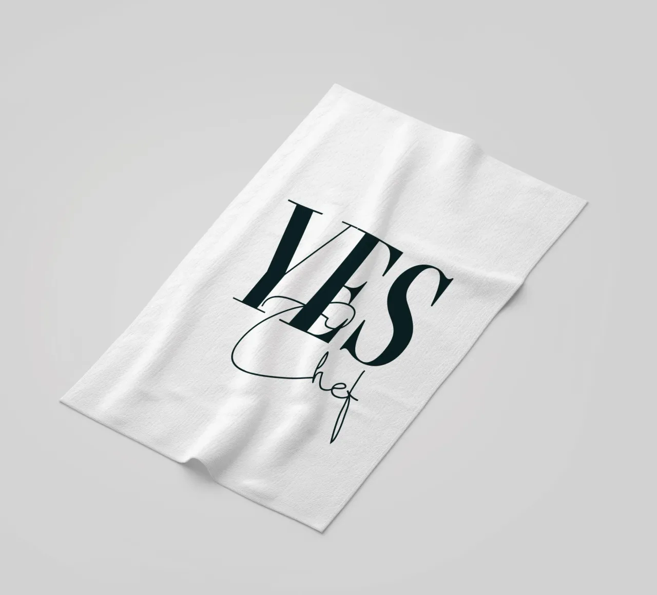 Sì Chef Tipografia semplice e minimalista telo mare da YV TYPOGRAPHY