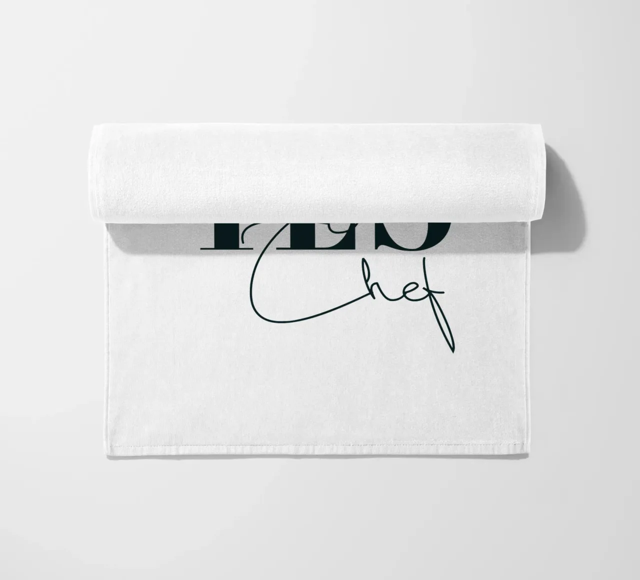 Sì Chef Tipografia semplice e minimalista telo mare da YV TYPOGRAPHY