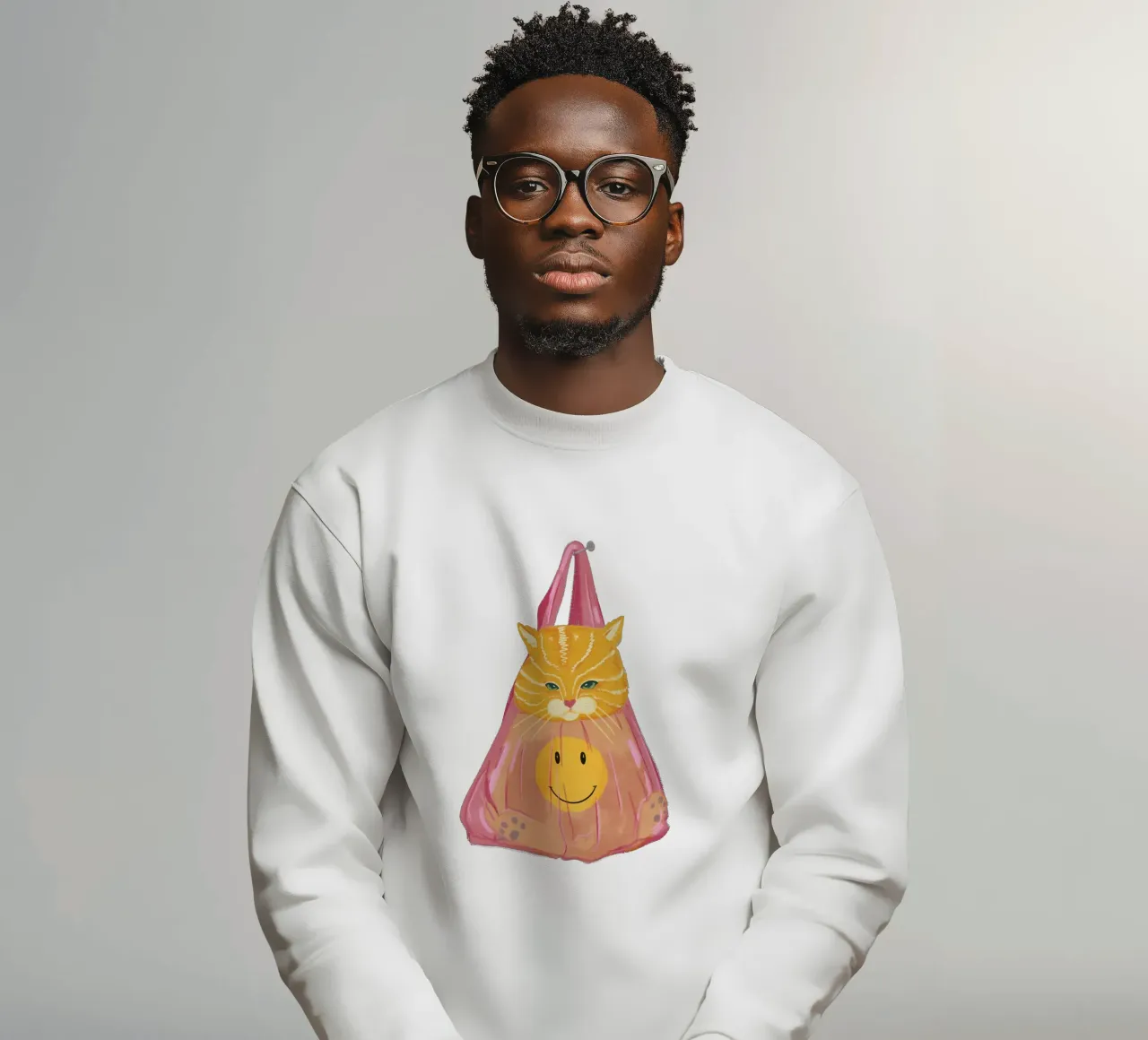 Gatto in borsa felpa da Illustration Raissa Oltmanns