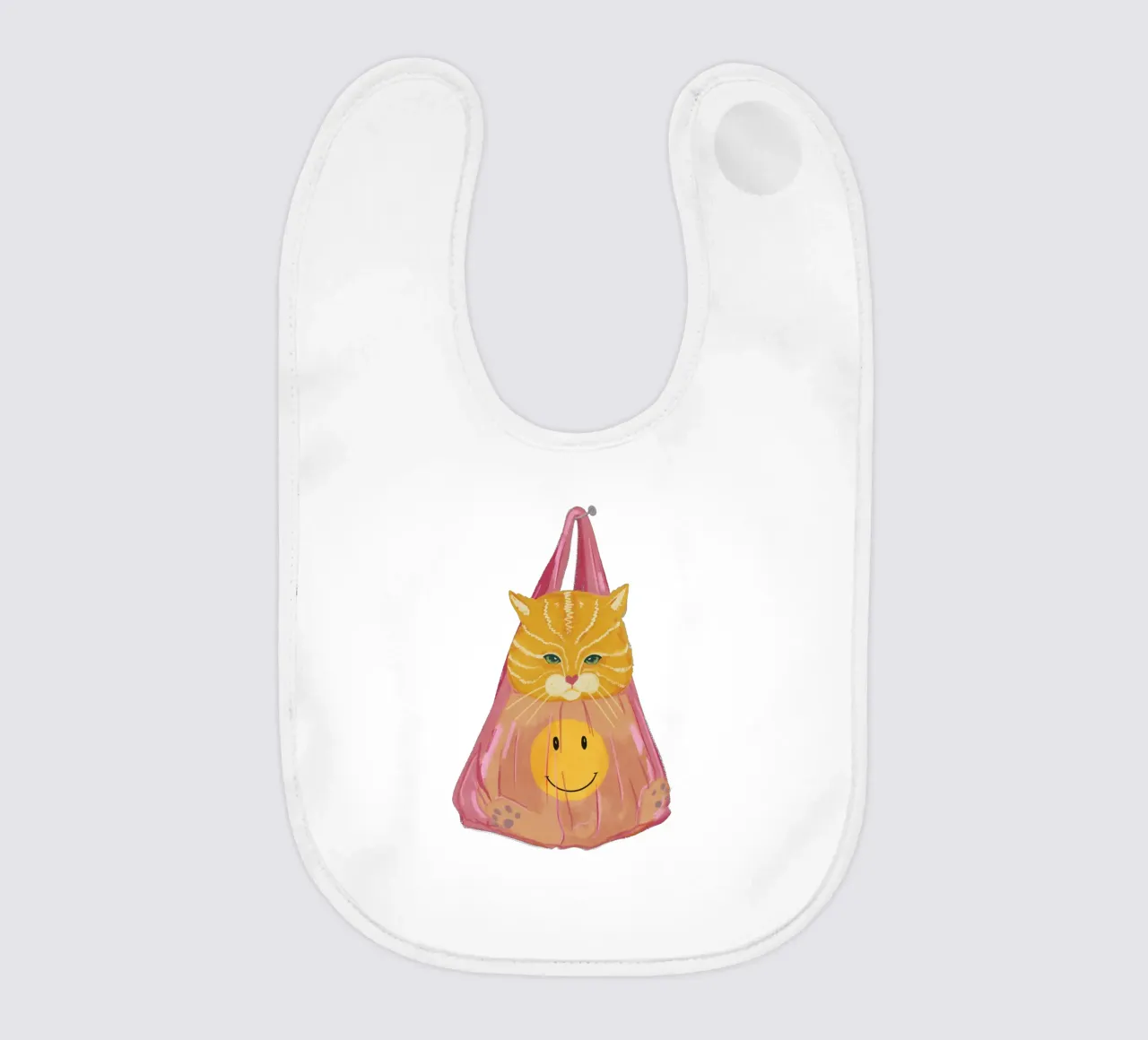 Gatto in borsa bavaglino da Illustration Raissa Oltmanns