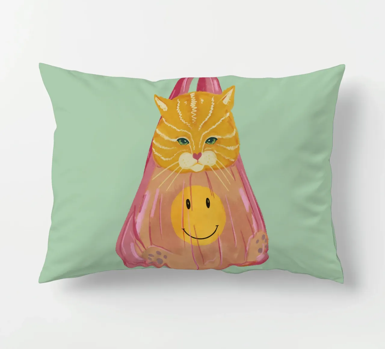 Gatto in borsa cuscino da Illustration Raissa Oltmanns