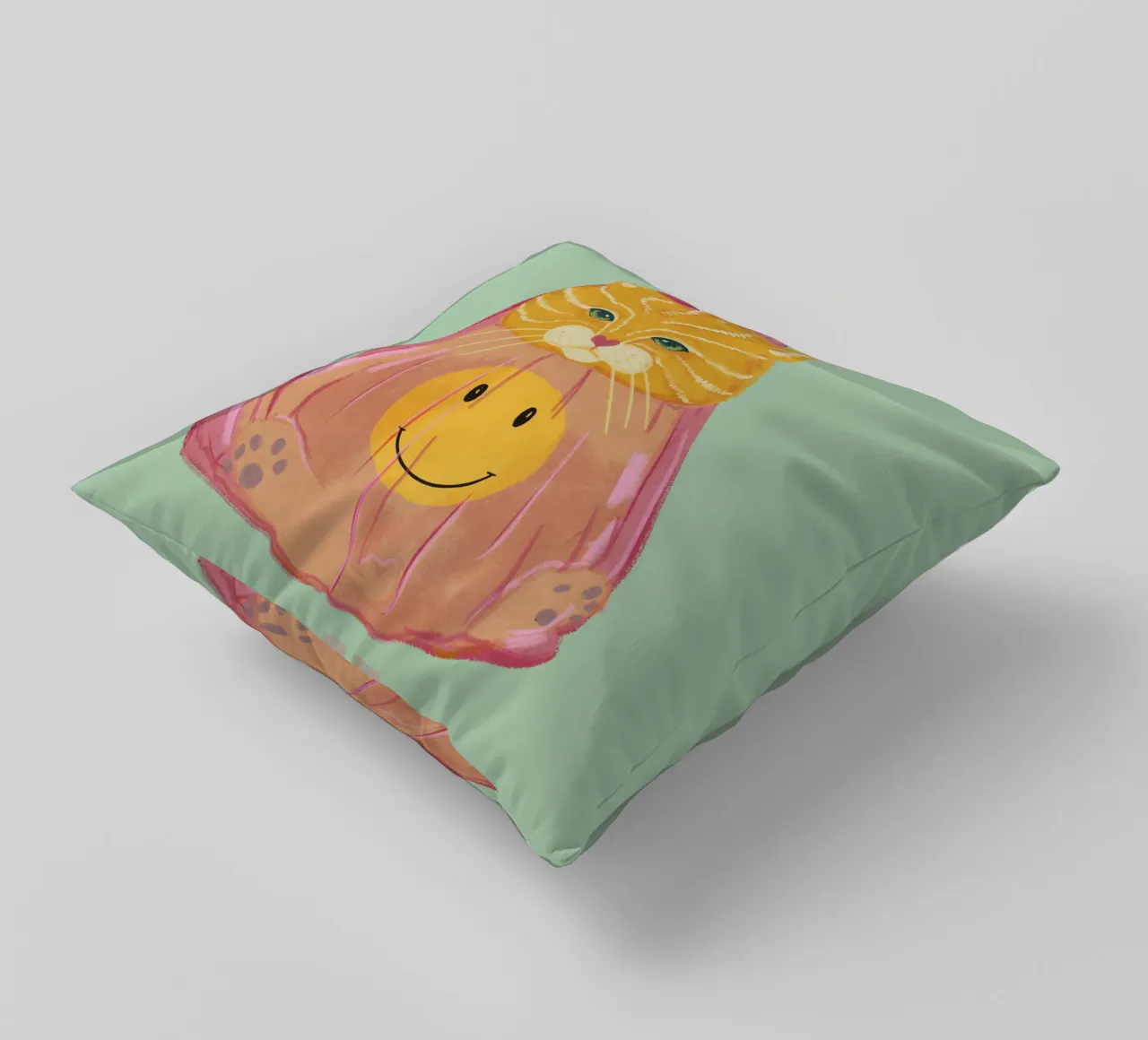 Gatto in borsa cuscino da Illustration Raissa Oltmanns