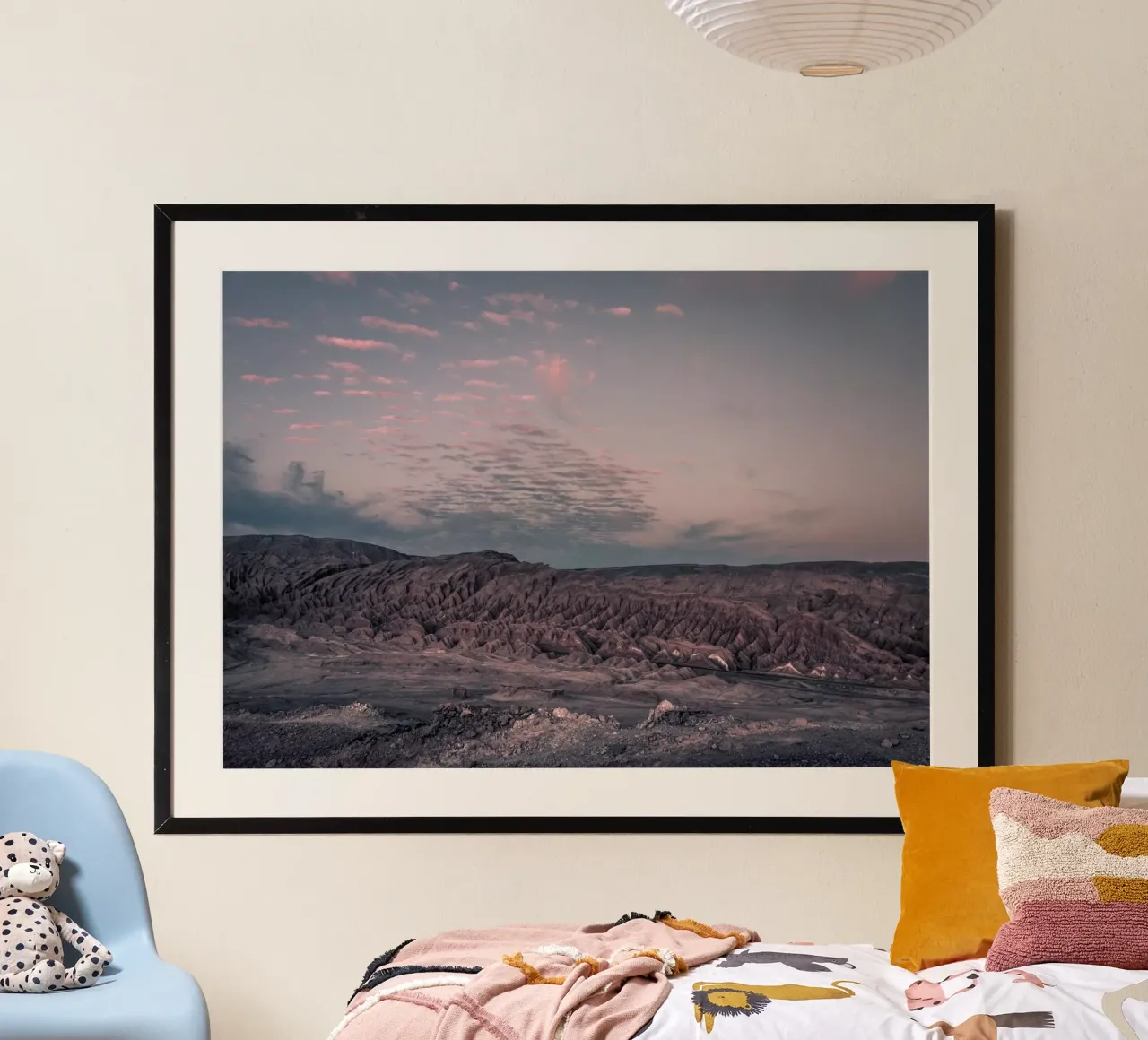 Mania Landscapes Raw 3 Valle de la Luna (Chile) poster with plastic frame by Mania Print Collection