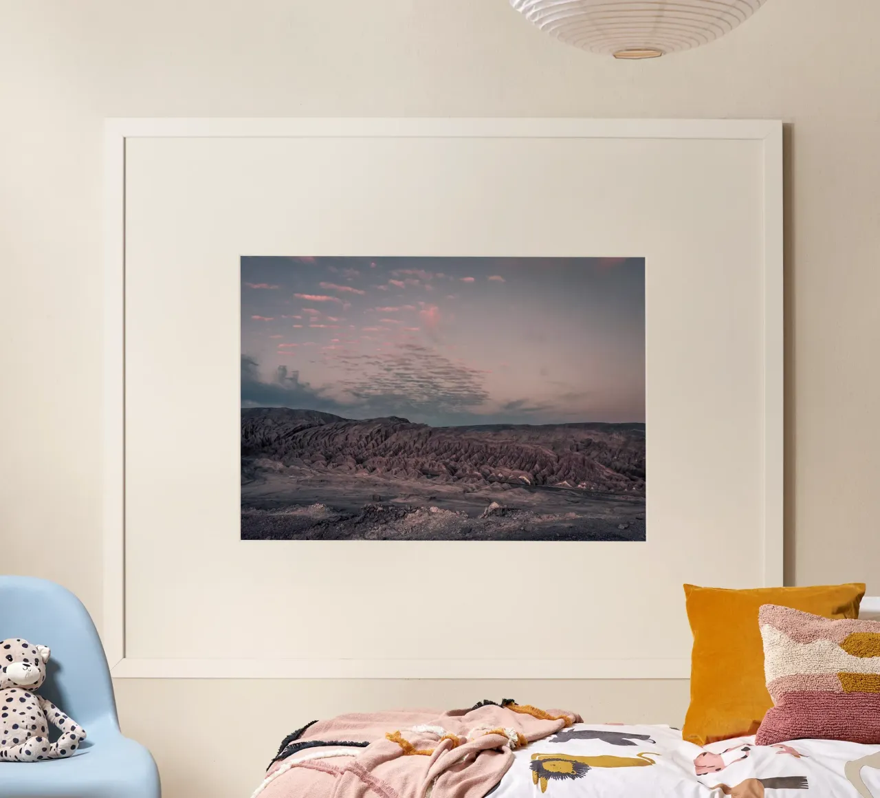 Mania Landscapes Raw 3 Valle de la Luna (Chile) poster with plastic frame by Mania Print Collection