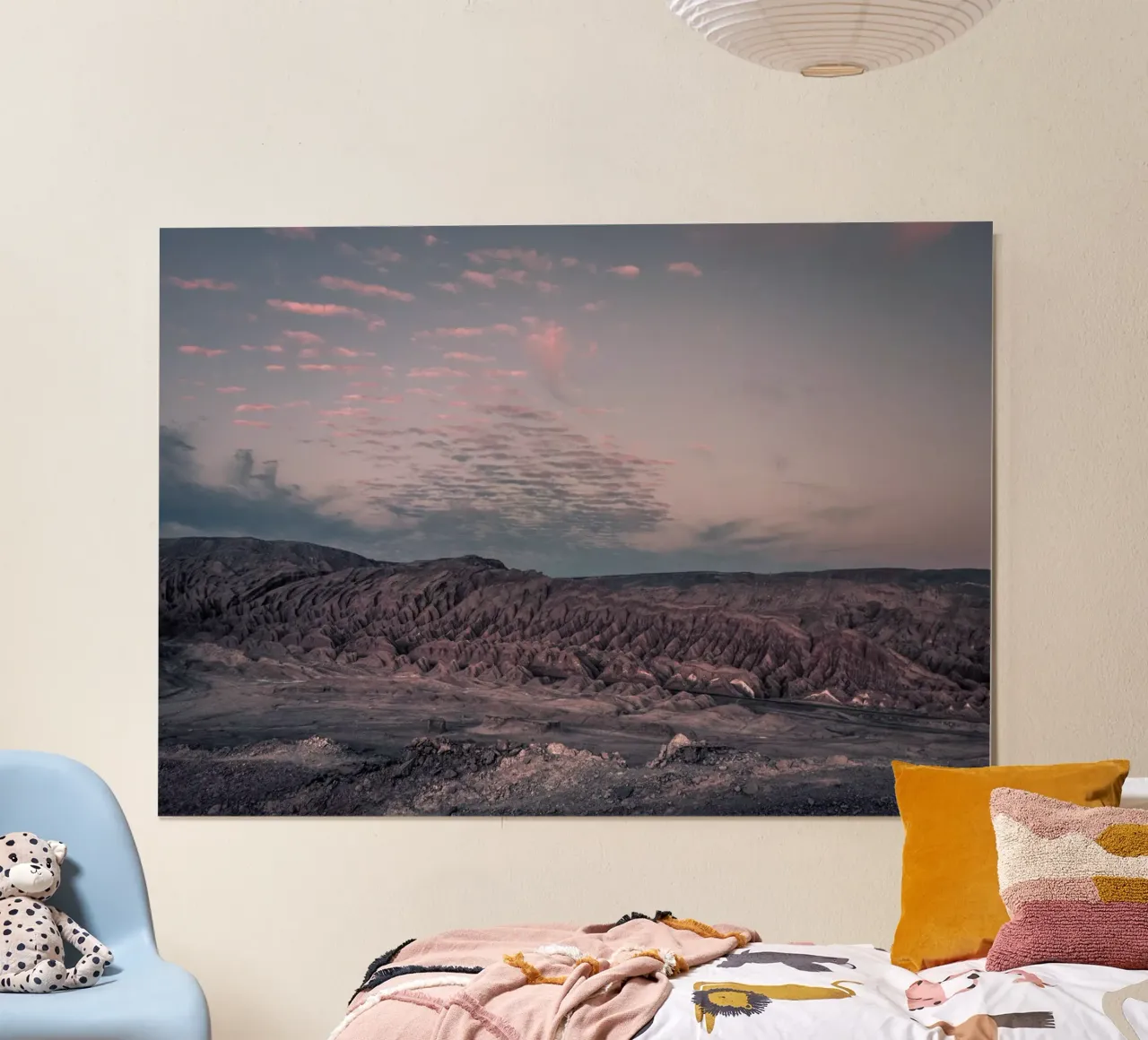 Mania Landscapes Raw 3 Valle de la Luna (Chile) poster with plastic frame by Mania Print Collection