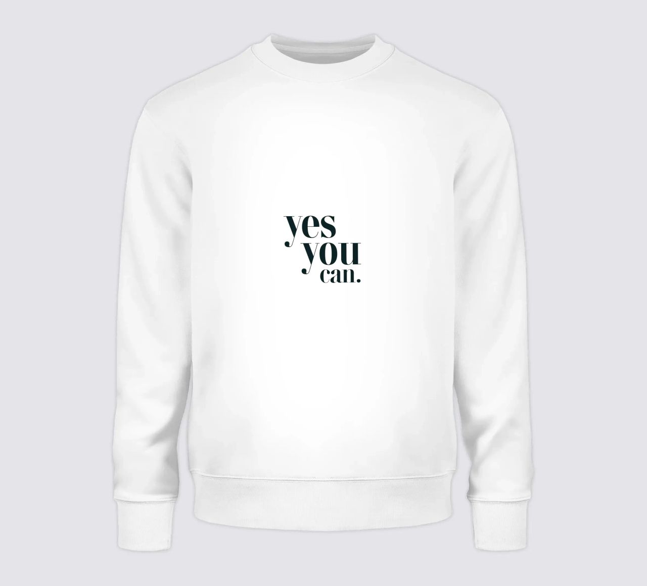 Yes You Can Simple Typographie Minimaliste Moderne sweat de YV TYPOGRAPHY