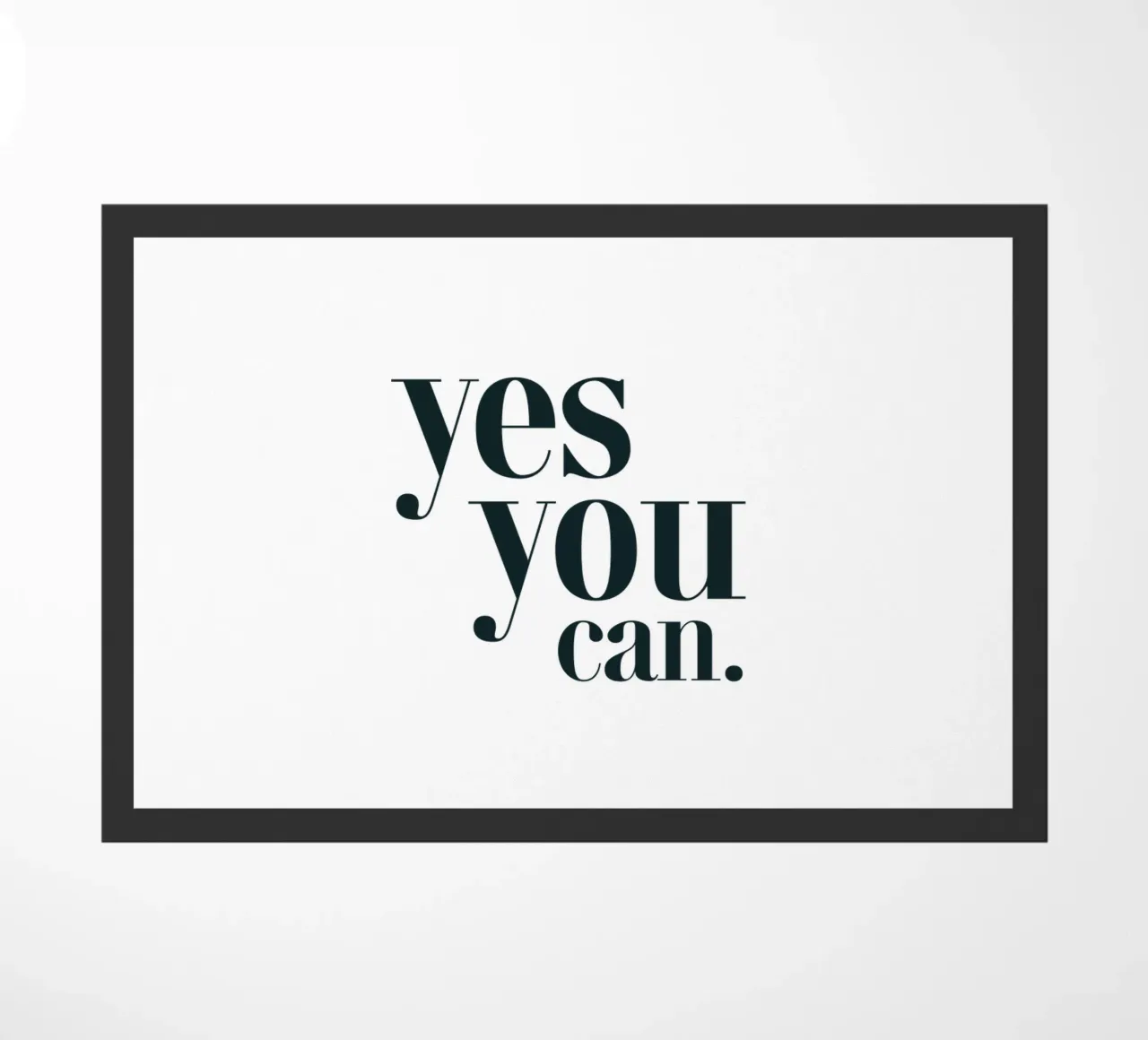 Yes You Can Semplice tipografia moderna e minimalista zerbino da YV TYPOGRAPHY