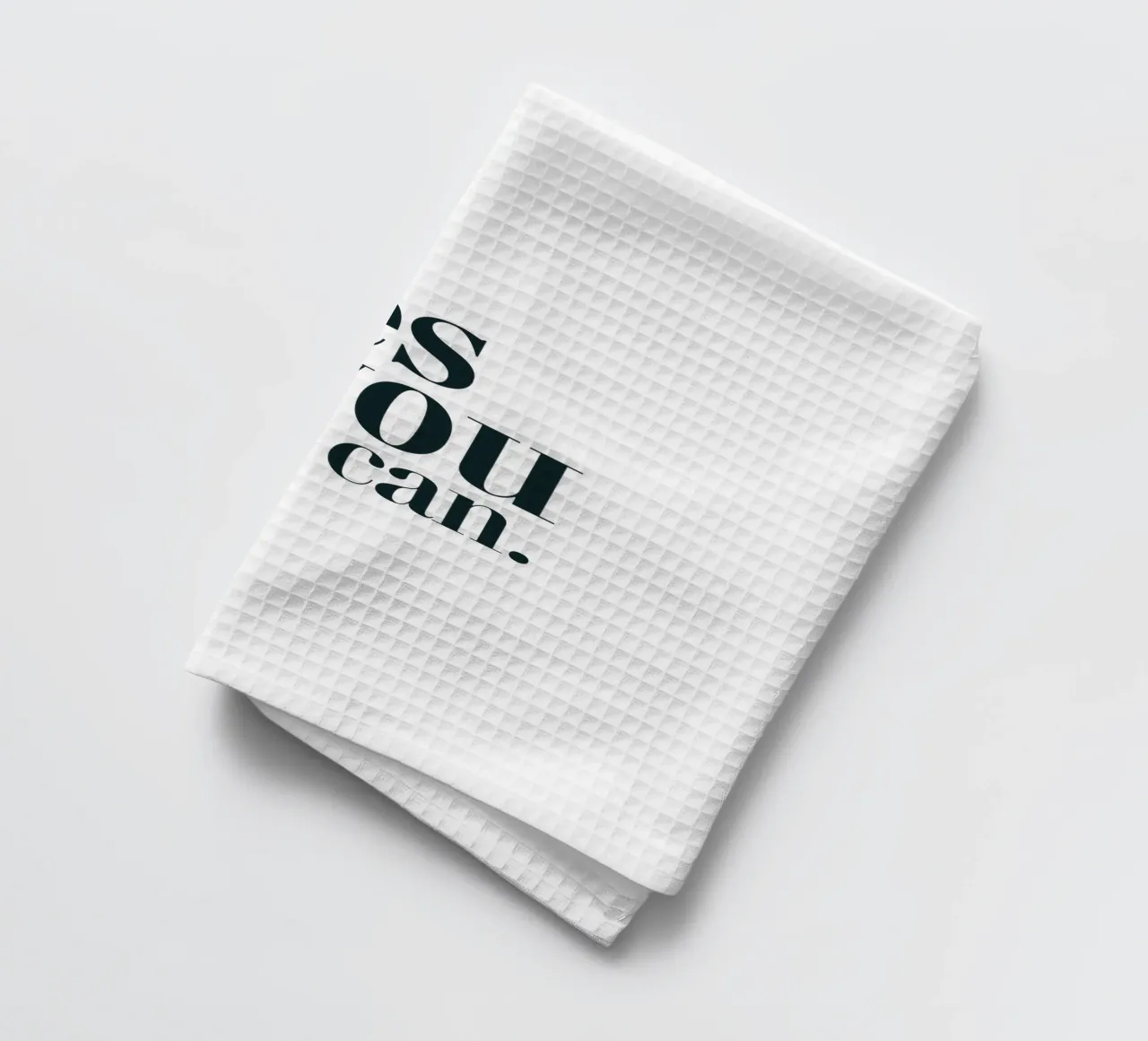 Yes You Can Simple Modern Minimalist Typography Geschirrtuch von YV TYPOGRAPHY