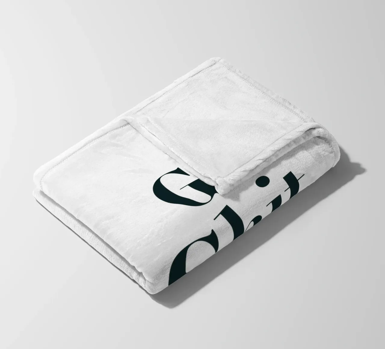 Get Shit Done Modern Minimalist Typography Fleecedecke von YV TYPOGRAPHY
