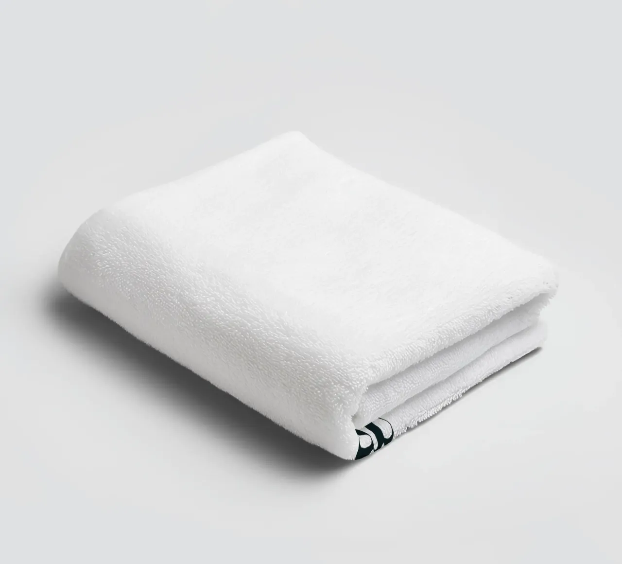 Never Give Up Modern Minimalist Typography towel by YV TYPOGRAPHY