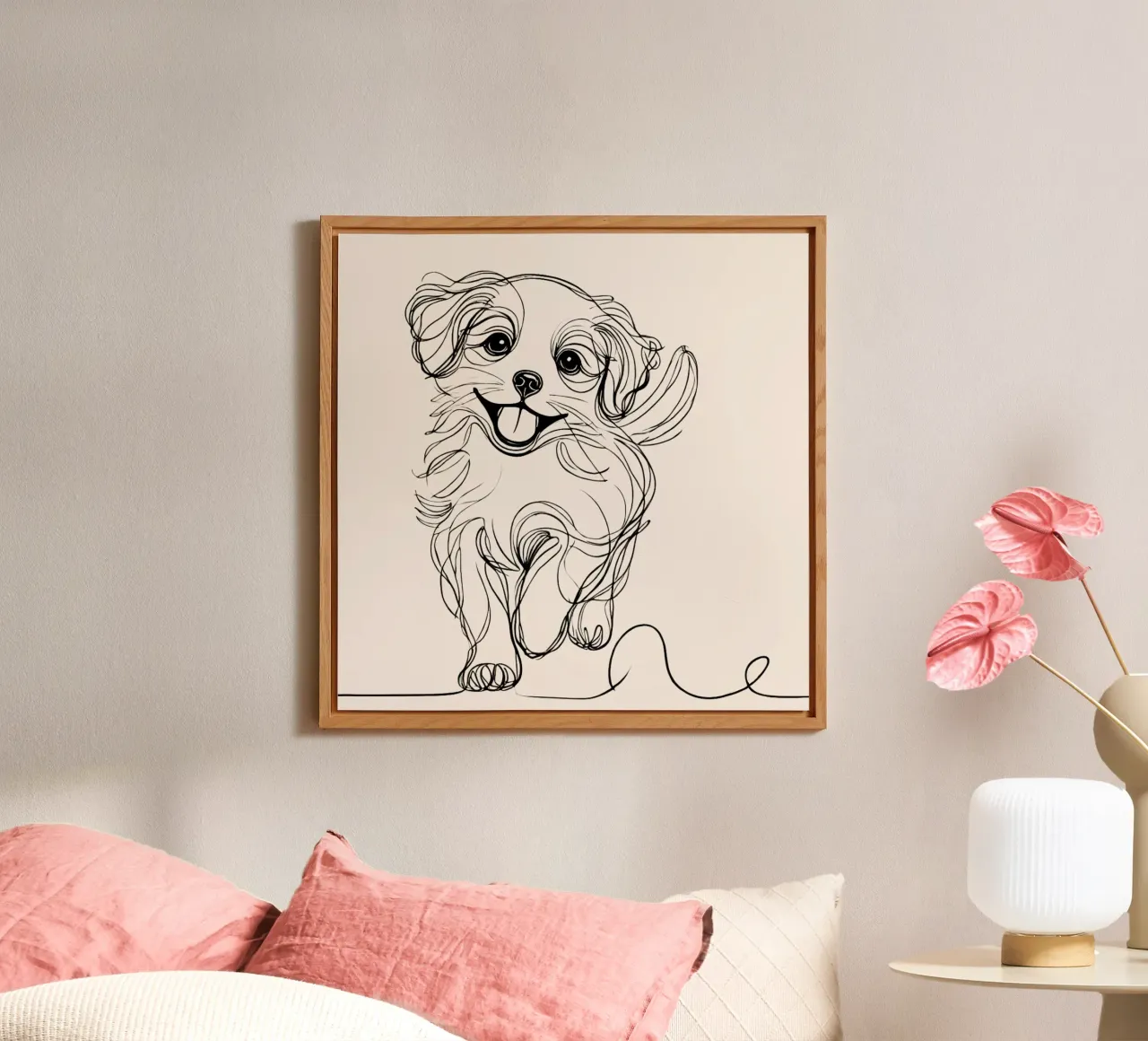 Chiot rieur alluminio dibond da Museaux Adorables