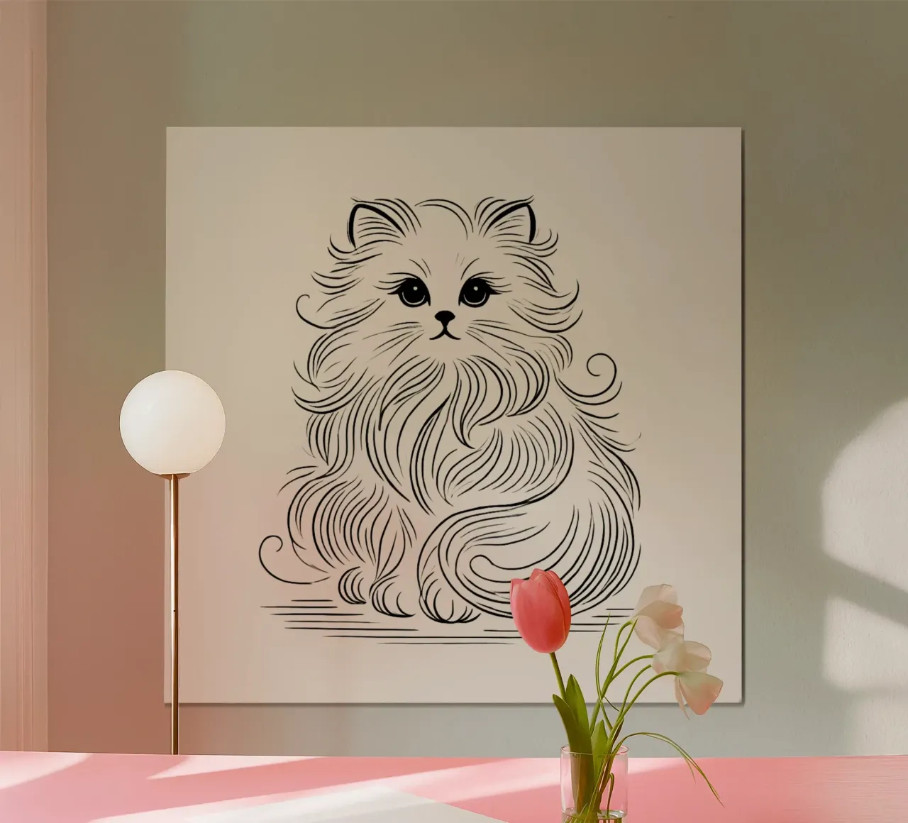Gatto principessa carta hahnemühle da Museaux Adorables