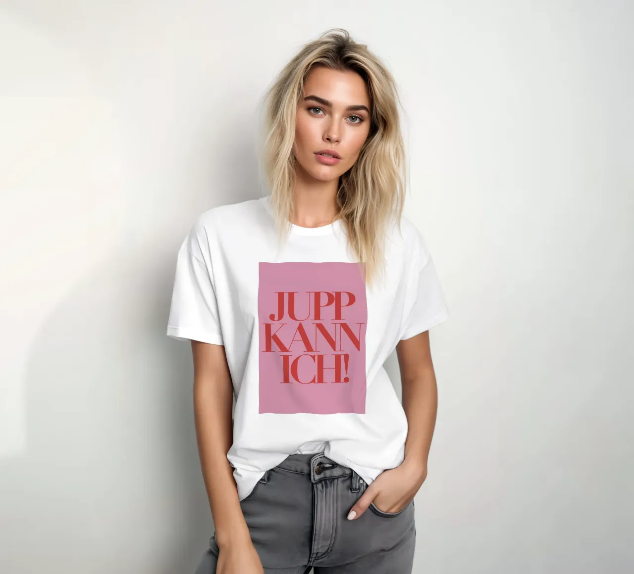 JUPP KANN ICH! Tipografia - in tedesco per: JA KANN ICH! t-shirt da Tine Taler
