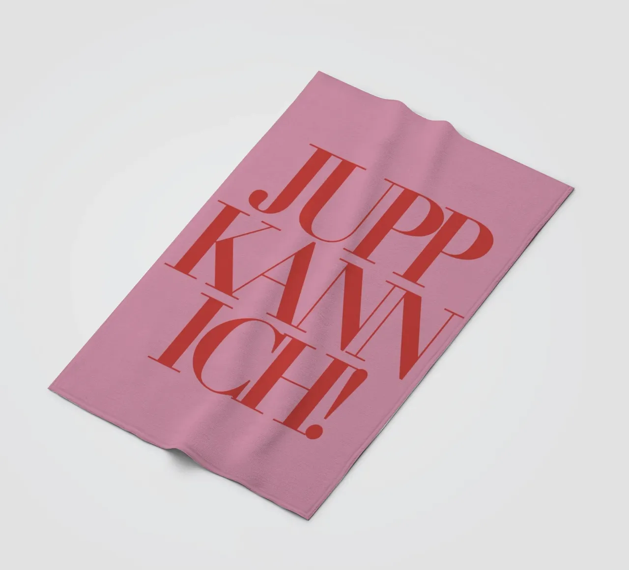 JUPP KANN ICH! Tipografia - in tedesco per: JA KANN ICH! coperta in pile da Tine Taler