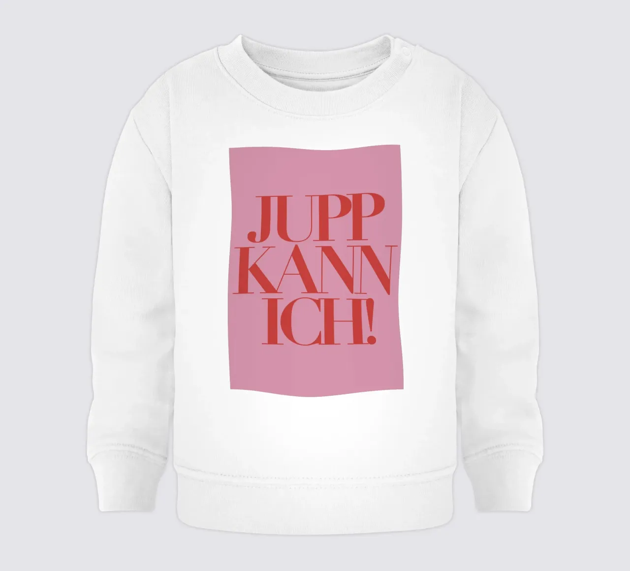 JUPP KANN ICH! Tipografia - in tedesco per: JA KANN ICH! felpa neonato da Tine Taler