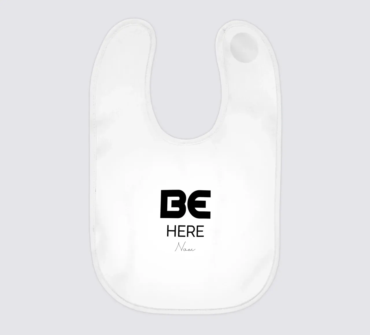 Be Here Now Semplice tipografia moderna e minimalista bavaglino da YV TYPOGRAPHY