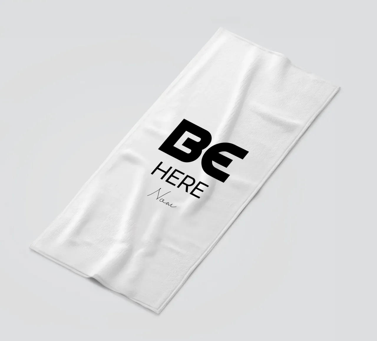 Be Here Now Semplice tipografia moderna e minimalista telo mare da YV TYPOGRAPHY
