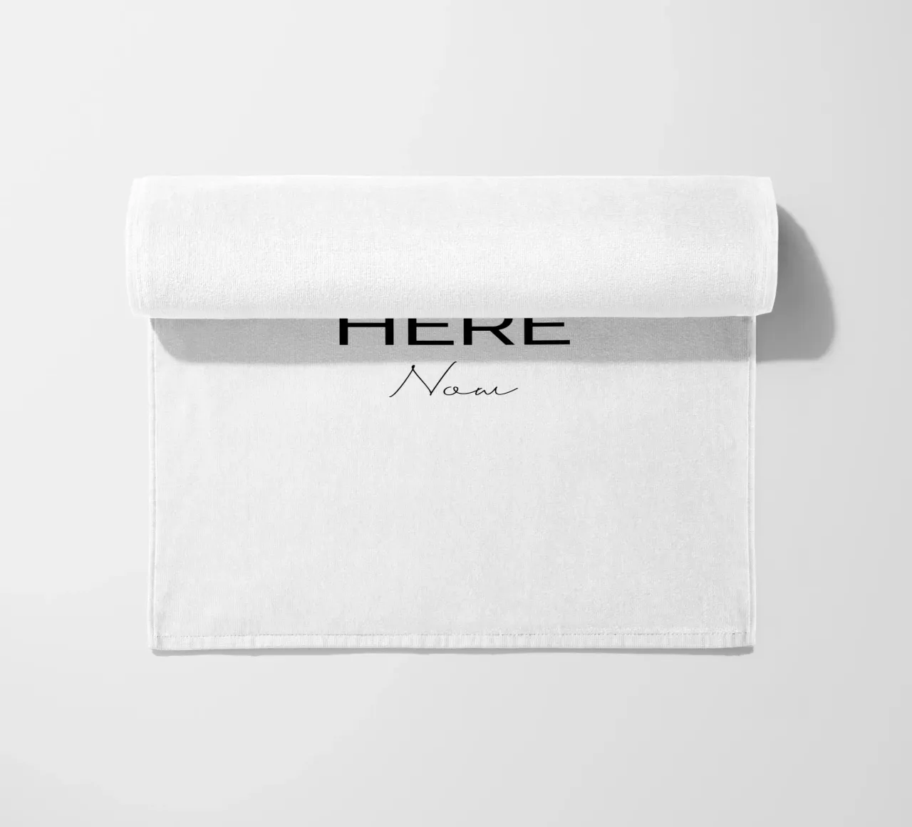 Be Here Now Semplice tipografia moderna e minimalista telo mare da YV TYPOGRAPHY