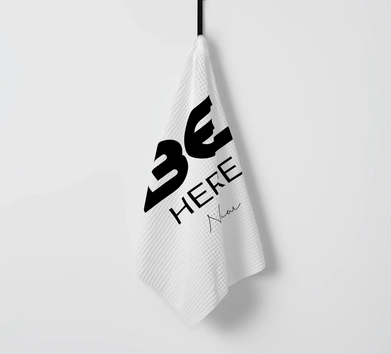 Be Here Now Semplice tipografia moderna e minimalista canovaccio da cucina da YV TYPOGRAPHY