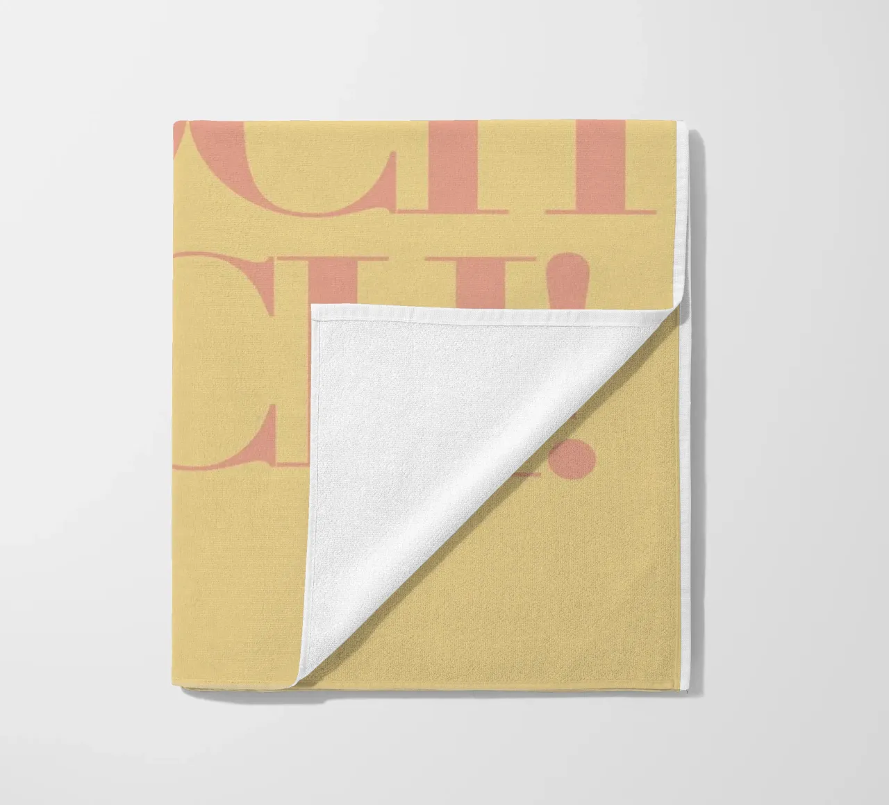 NEE DOCH NICH! Typography - German for: NO BUT NOT! beach towel by Tine Taler