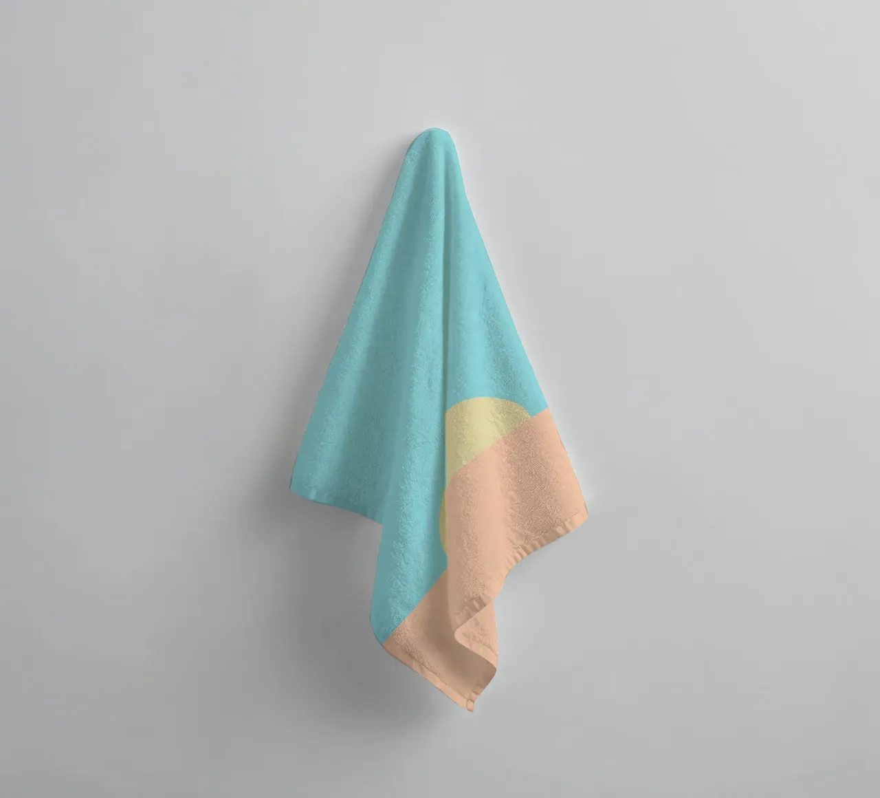 Minimalist illustration sunset - sunrise towel by Tine Taler