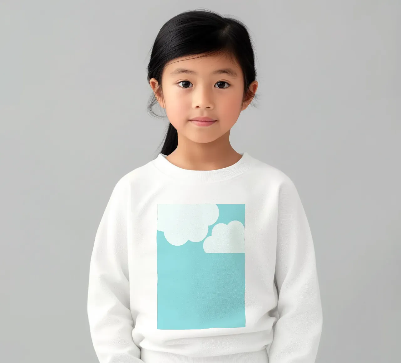 Nuvole minimaliste felpa bambino da Tine Taler