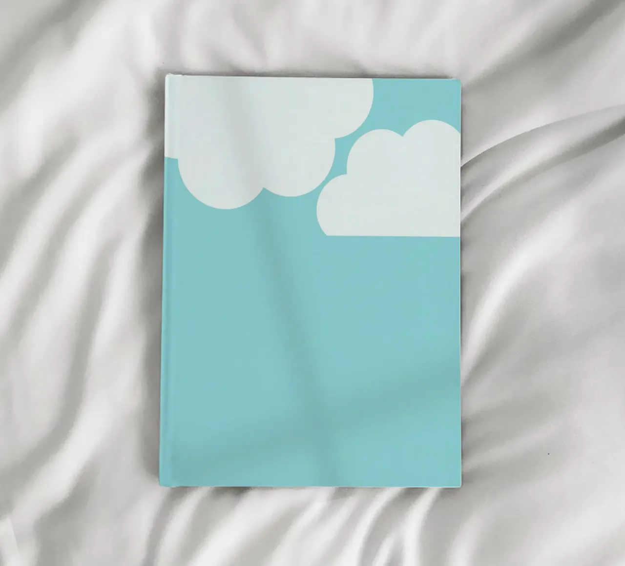 Minimalist clouds notebook by Tine Taler