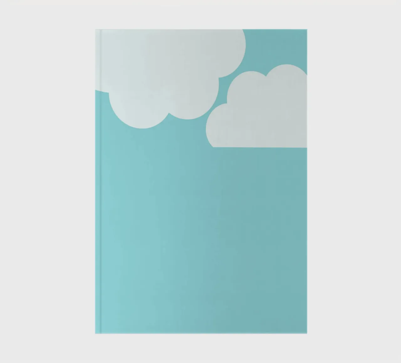 Minimalist clouds notebook by Tine Taler