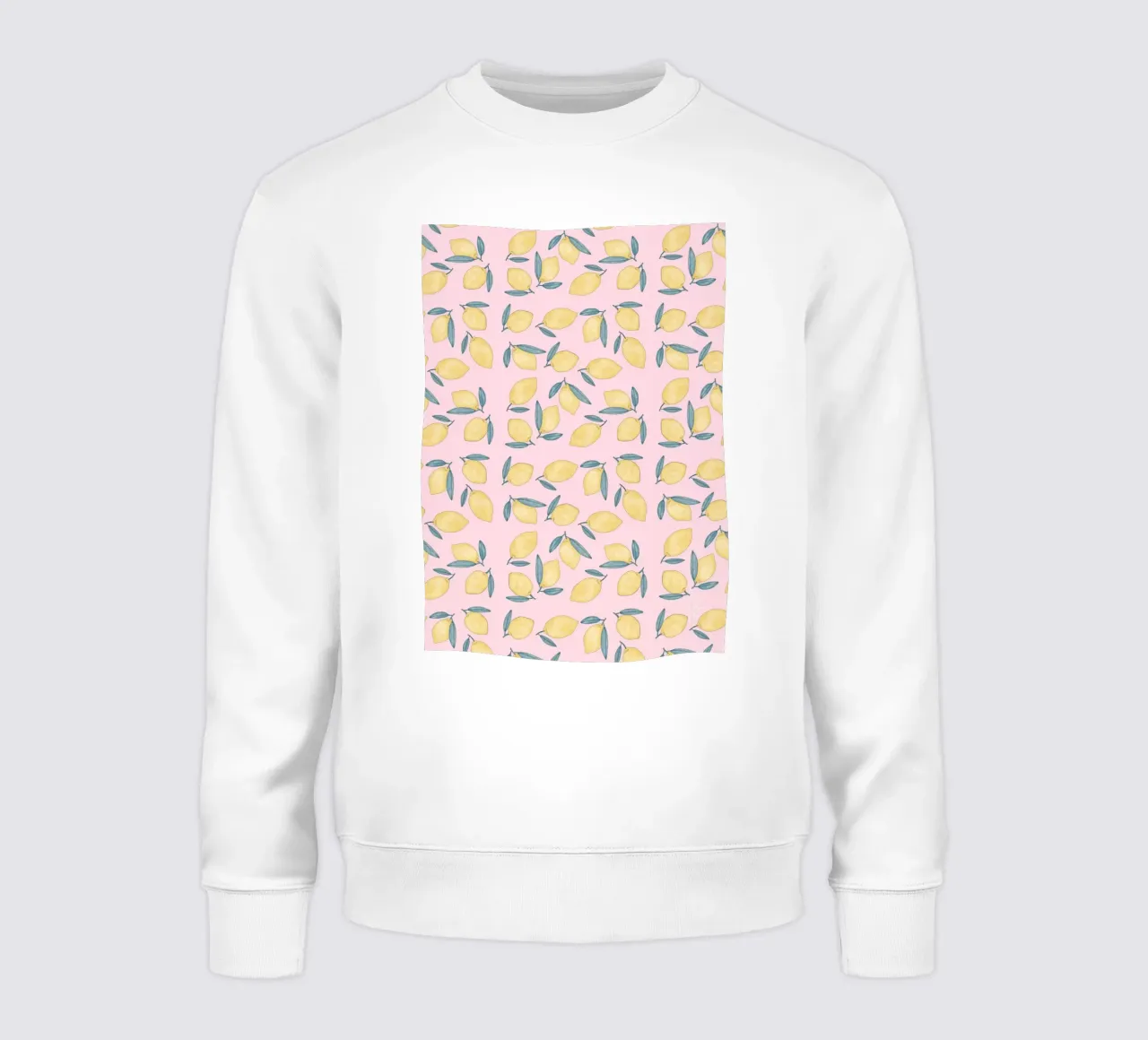 Zitronen con estampado integral sudadera de Tine Taler