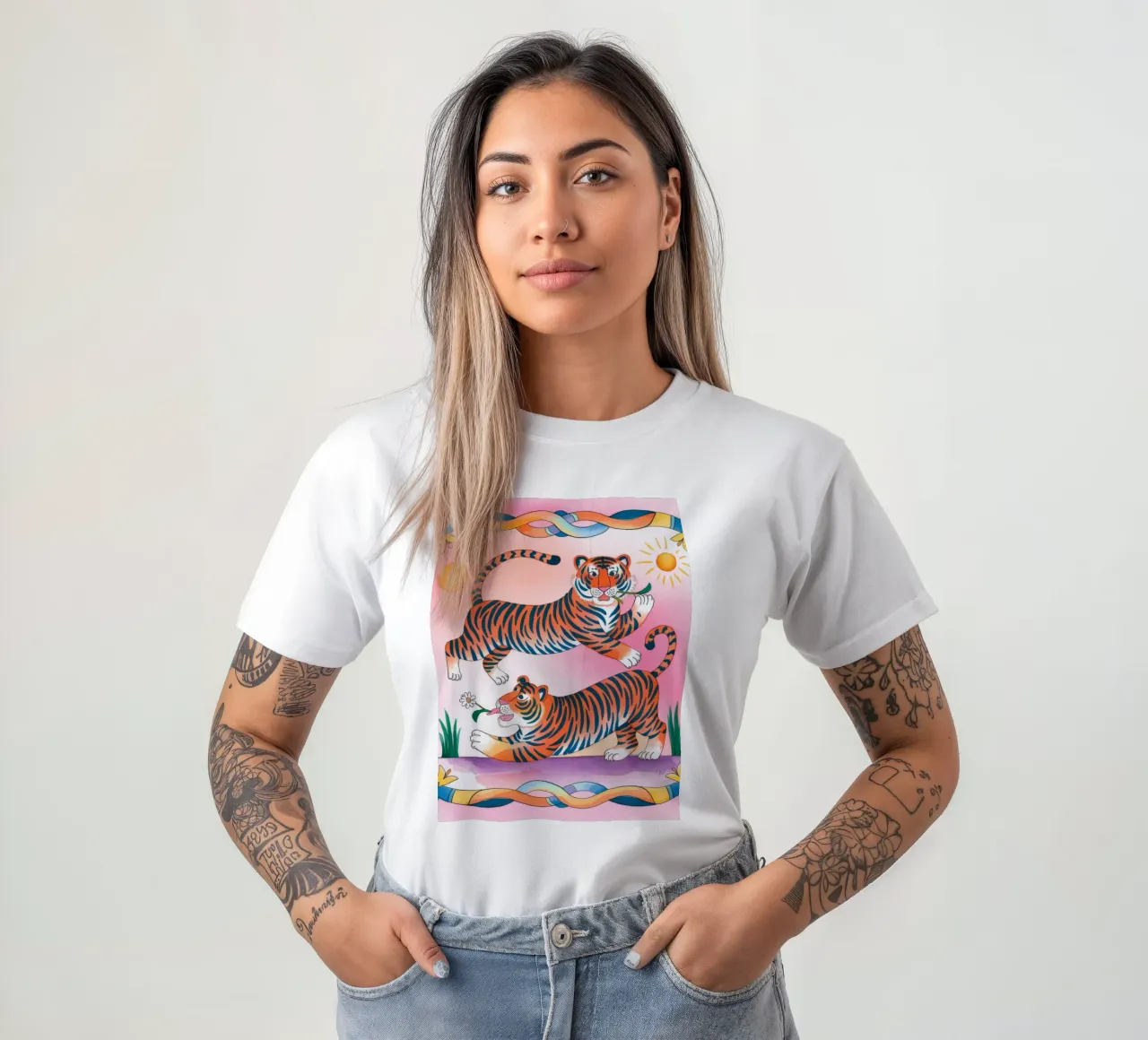 Tigri stravaganti t-shirt da Artie Shifa