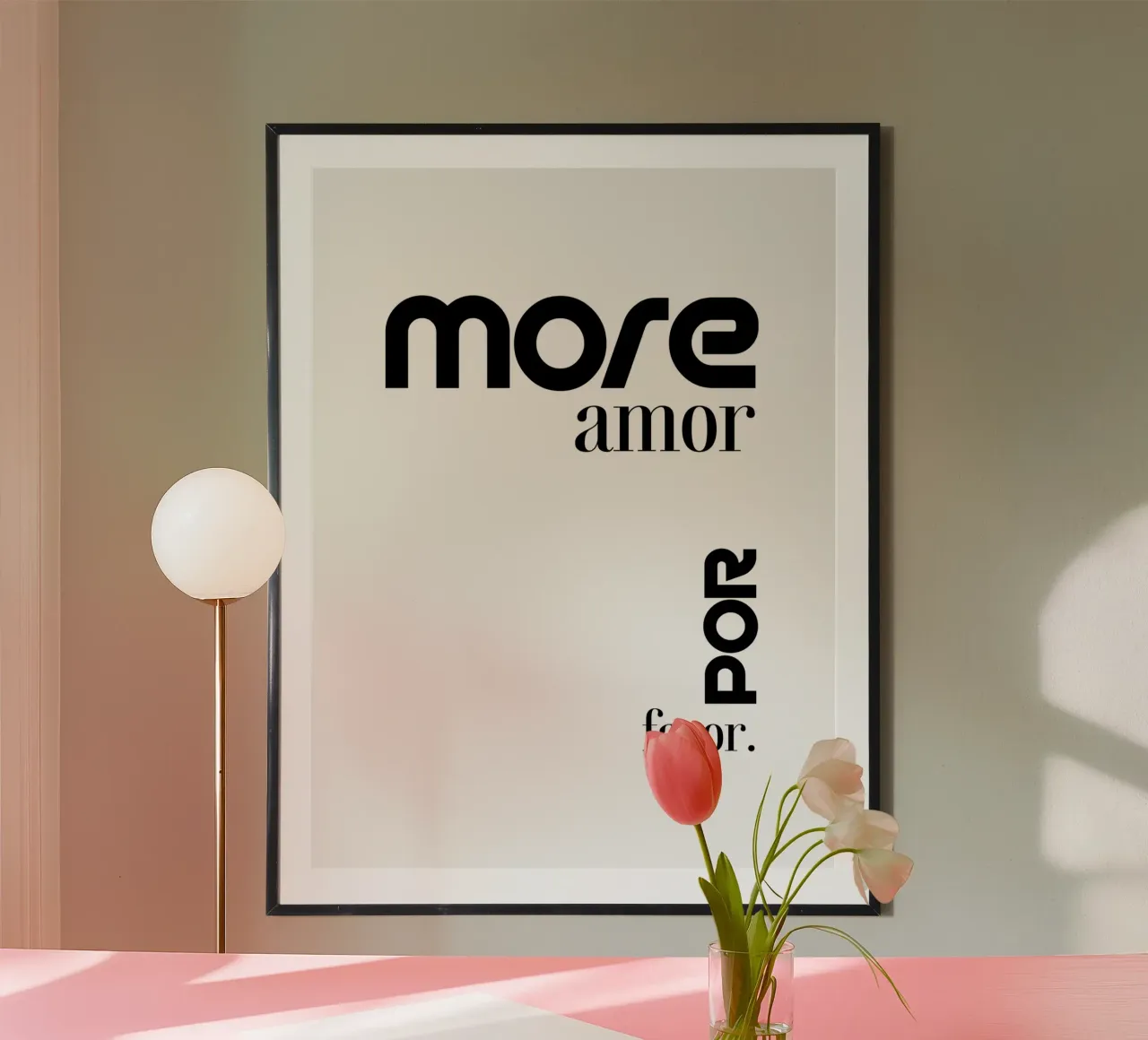 Altro Amor Por Favor Tipografia semplice e moderna carta hahnemühle da YV TYPOGRAPHY