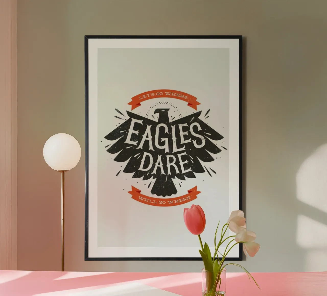 Eagles poster con telaio in alluminio da Chris Wharton